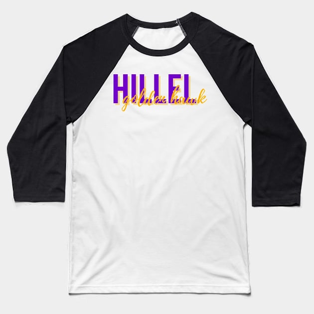 Hillel Golden Hawk Baseball T-Shirt by stickersbyjori